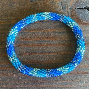 Blue Beaded Bracelet
